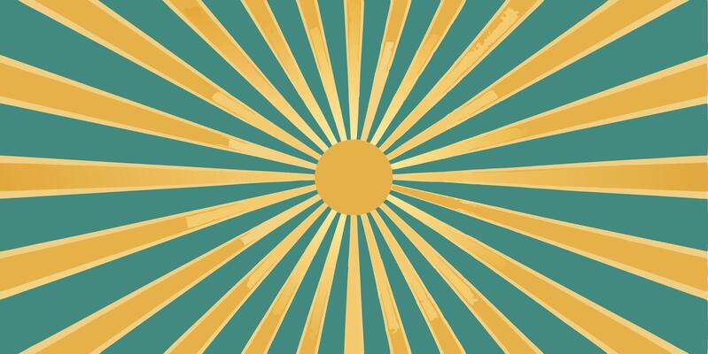 Retro sunburst background illustration
