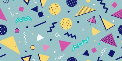 A colorful pattern with geometric shapes and triangles vector