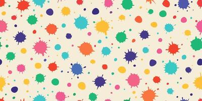 Colorful splatters on a white background vector
