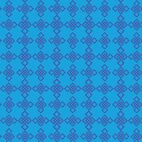 A seamless geometric pattern featuring intricate symmetrical shapes in a vibrant combination of blue and purple tones. vector