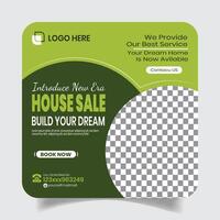 Beautiful Home Sale Social Media Post Design Banner vector