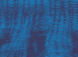 Hand drawn abstract landscape or mountains range pattern, Japanese stripe wave in brush line, woodcut, wood carving style background, irregular nature inspired texture graphic for textile, carpet vector