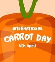 International Carrot Day background, can use for greeting card, poster, template. vector