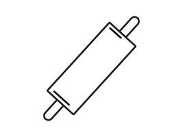 A rolling pin icon on a white background vector