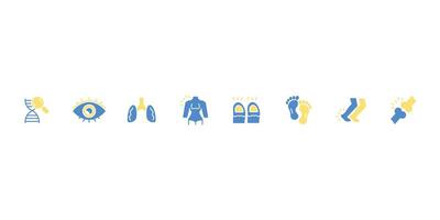 Anatomy icon set.Editable stroke.linear style sign for use web design,logo. vector