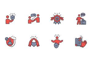 Trust icon linear vector