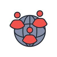citizens icon colours trendy flat style vector