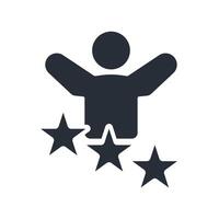 accomplish icon in trendy flat style vector