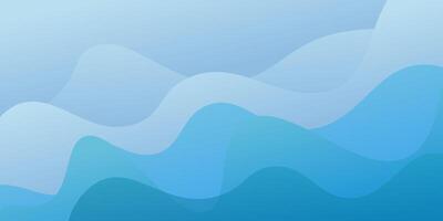 Abstract colorful bright blue liquid 3D background. Minimal wave pattern banner background. Eps10 vector