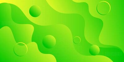 Abstract bright green wave 3D background. Geometric wave pattern and shadow. Realistic 3D wave background. eps10 vector