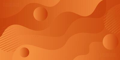 Abstract colorful orange 3D wave pattern background. Trendy background design illustration. vector