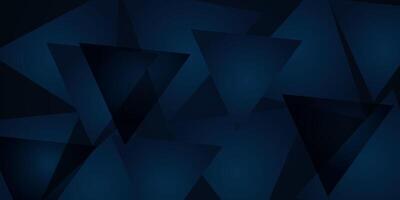 Abstract dark blue overlapping triangle background. Dark blue gradient background elements. Eps10 vector