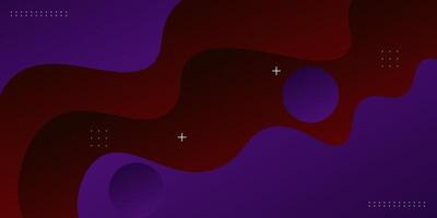 Abstract wave dark purple and red gradient 3D background. Simple and elegant wave pattern concept. Eps10 vector