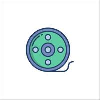 A reel of thread icon on a white background vector