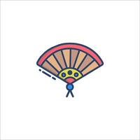 A fan icon in a line style vector