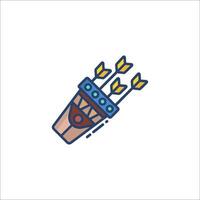 A line icon of a vase with arrows vector