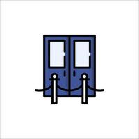 Door icon isolated on white background vector