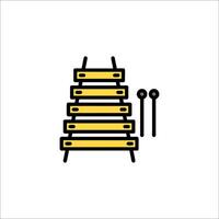 A ladder with a hammer and a screwdriver vector