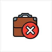 A briefcase with a red cross on it vector