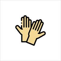Two hands are holding up a hand gesture vector