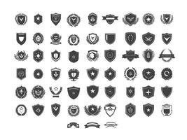 Emblem icon set vector