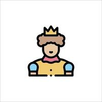 Prince icon illustration vector