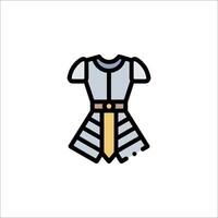 A knight's armor icon on a white background vector