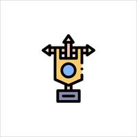 A robot with a sword on top of it vector