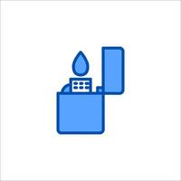 A lighter with a drop of water in it vector