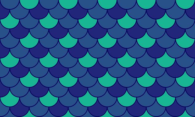 Vibrant teal and navy blue fish scale pattern. Perfect for textile design, website backgrounds, or any project needing a playful, aquatic feel.