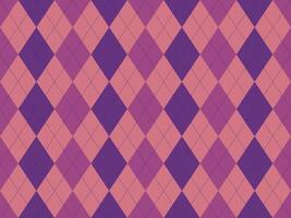 Elegant purple and pink argyle pattern. Perfect for backgrounds, textile designs, or website templates. vector