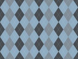 Elegant argyle pattern in muted blues and grays. Perfect for backgrounds, textiles, or branding. Subtle yet sophisticated design evokes classic style and timeless appeal. vector