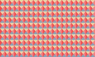 Abstract geometric pattern featuring interlocking triangles in muted coral, blush pink, and dusty blue. vector