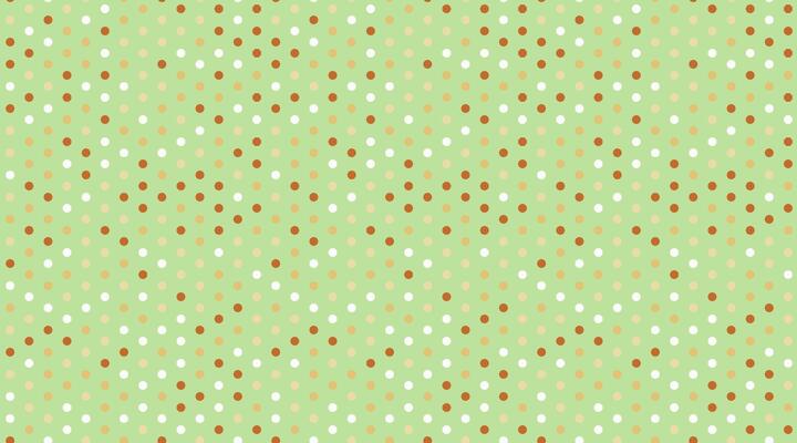 Delightful pastel green background adorned with a playful polka dot pattern in earthy tones. Perfect for textile design, website backgrounds, or cheerful branding.