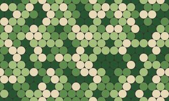 Abstract green and beige circle pattern. Modern geometric design ideal for backgrounds, textiles, or website design. Subtle texture creates visual interest. vector