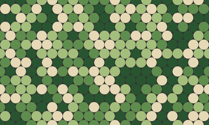 Abstract green and beige circle pattern. Modern geometric design ideal for backgrounds, textiles, or website design. Subtle texture creates visual interest.