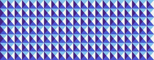 Abstract geometric background featuring a repeating pattern of interlocking triangles in shades of blue and white. vector