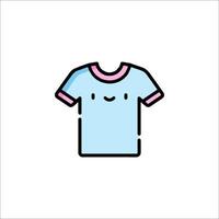 A t - shirt with a smiley face on it vector