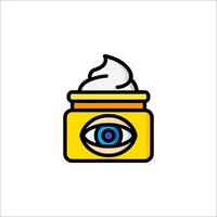 Eye cream icon in a jar vector