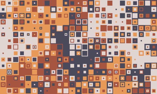 Abstract geometric background with a vibrant mosaic of earthytoned squares. Perfect for website banners, presentations, or textile design.