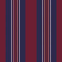 Rontent textile seamless, linen stripe pattern texture. Parriage lines vertical background fabric in dark and red colors. vector