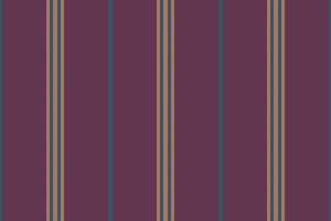 Plain pattern fabric lines, naked stripe textile texture. Manufactory vertical background seamless in pink and cyan colors. vector