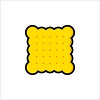 A square of crackers on a white background vector