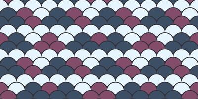 Abstract seamless pattern with overlapping scales in muted burgundy, navy, and white. Elegant geometric design perfect for textile prints, website backgrounds, or decorative projects. vector