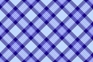 Mockup fabric pattern texture, pillow tartan textile check. Italian seamless plaid background in light and indigo colors. vector