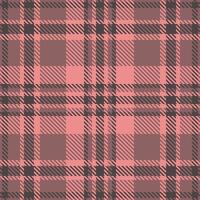 Elegant coral and mauve plaid pattern. Perfect for textile design, fashion, and website backgrounds. This seamless texture offers a sophisticated, timeless aesthetic. vector