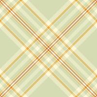 Pretty plaid pattern tartan, exotic fabric background textile. Ireland check texture seamless in light and cornsilk colors. vector