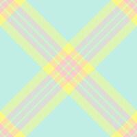Pastel plaid pattern, soft delicate design. Perfect for backgrounds, textiles, or branding. Evokes feelings of serenity and springtime. A cheerful, minimalist aesthetic. vector