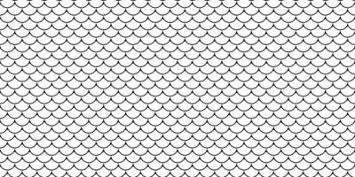 Abstract seamless pattern of overlapping scales. Elegant, minimalist black and white design perfect for textile prints, website backgrounds, or decorative elements. vector