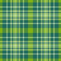 Vibrant green and teal plaid pattern. Perfect for textile design, website backgrounds, or fashion projects. This seamless texture evokes feelings of freshness and nature. vector